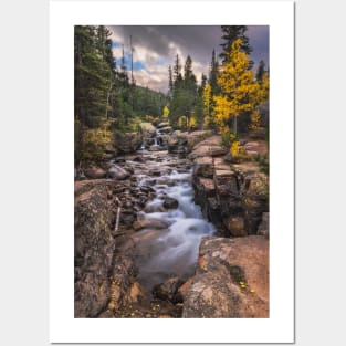 North Saint Vrain Creek in Autumn Posters and Art